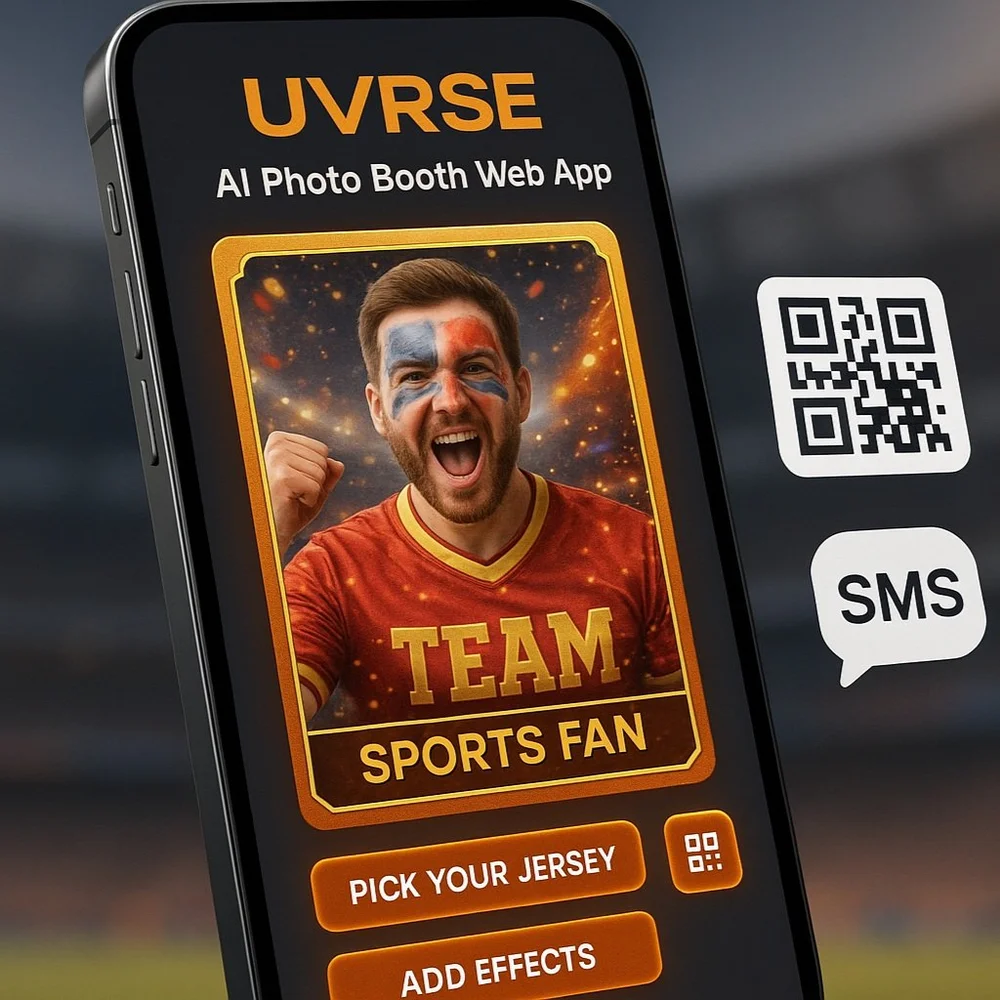 WebAR visitor view — scan the mural to launch AR, no app